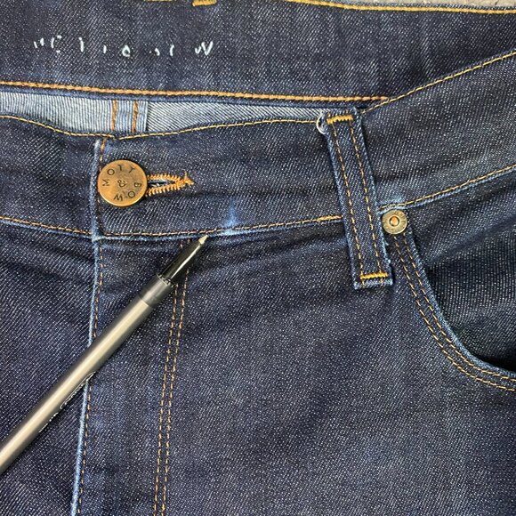 Mott & Bow Mosco Straight Jeans Men's 36 x 30 Measures 38 x 29 Stretch Blue and - Picture 3 of 16